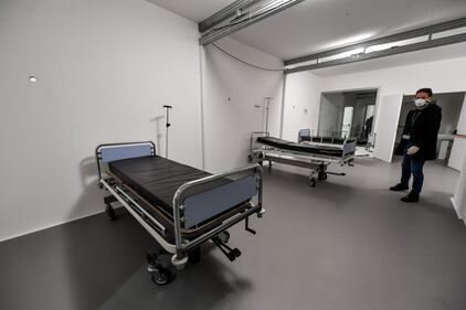 Il modello dell’ospedale che sorgerà all'interno di Fiera Milano 3