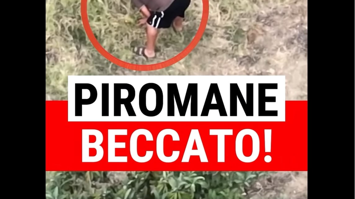 "Non vede il drone e appicca l'incendio": così il piromane finisce in manette