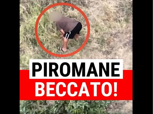"Non vede il drone e appicca l'incendio": così il piromane finisce in manette