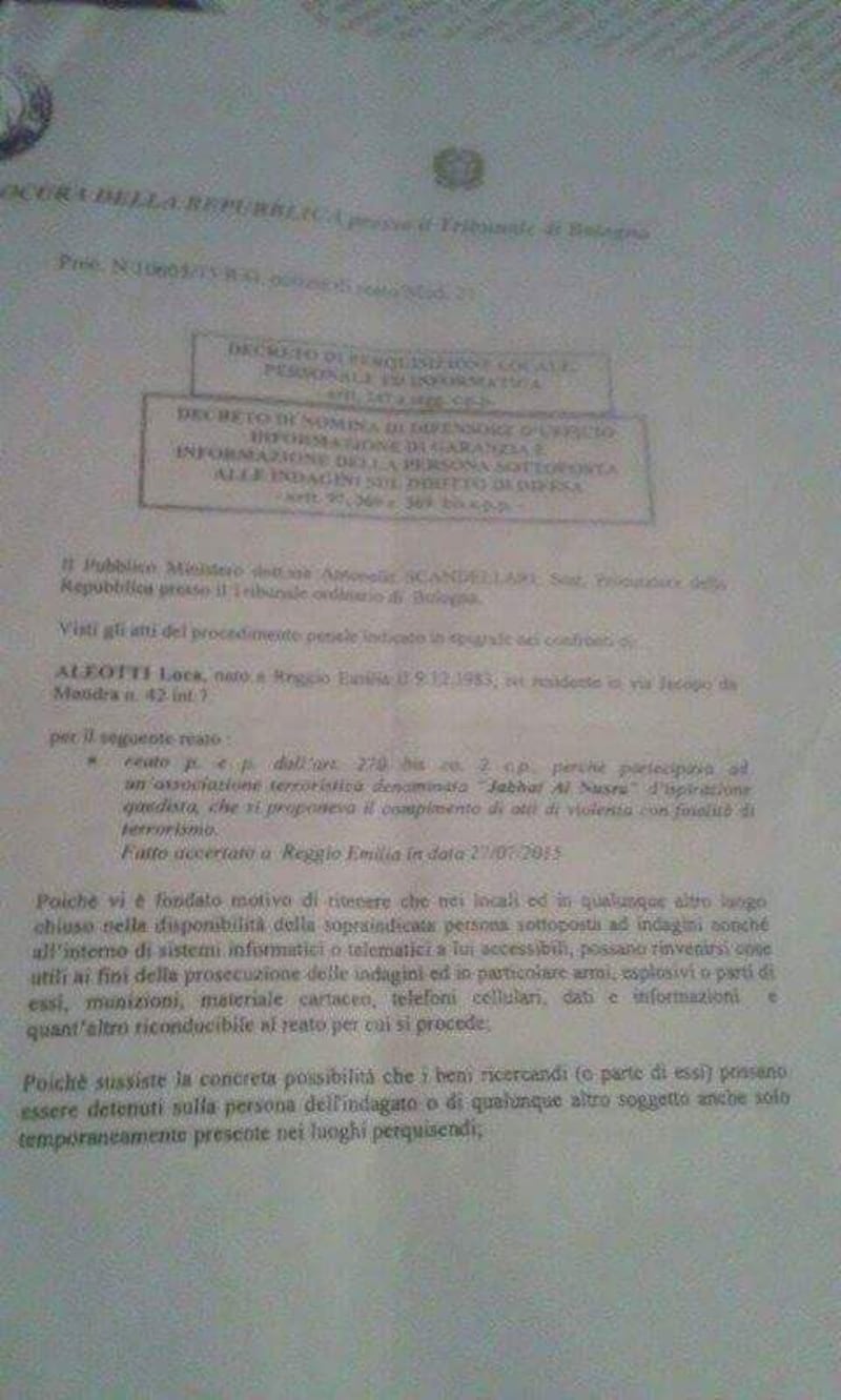 Gli screenshot che "inchiodano" Luca 16