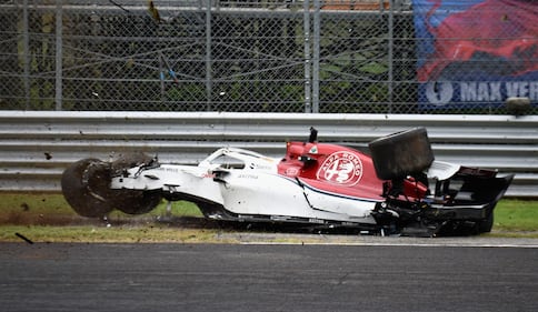 Formula Uno, Monza: la sequenza del terribile incidente di Ericsson 9