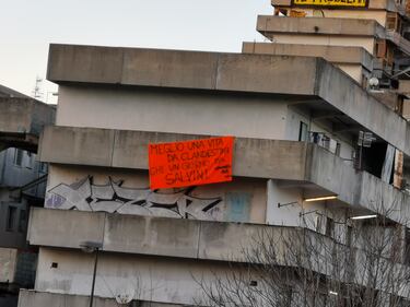 Manifestazioni contro la Lega a Scampia 3