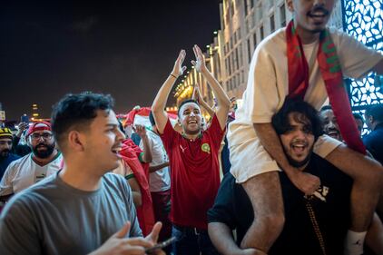 Esplode la gioia dei tifosi del Marocco 8