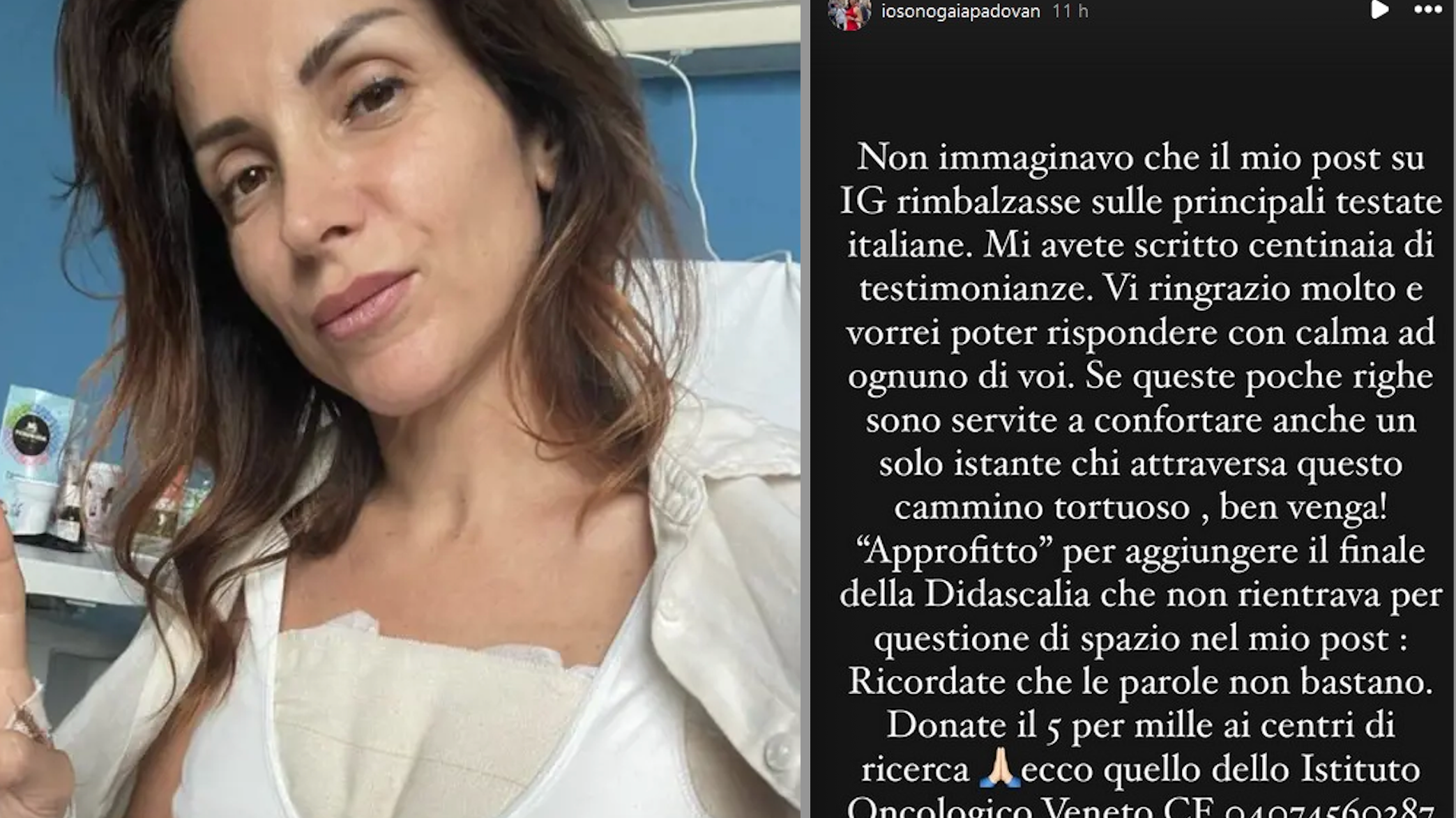 "Non immaginavo". Il post della giornalista Mediaset colpita dal tumore