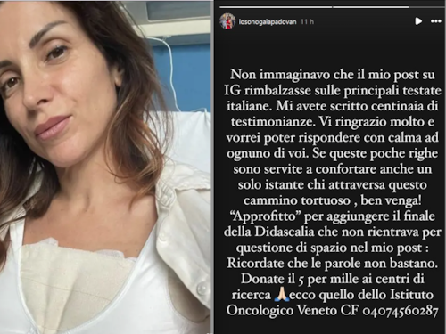 "Non immaginavo". Il post della giornalista Mediaset colpita dal tumore