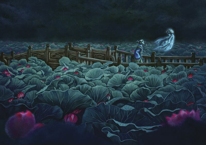 Le "Storie di fantasmi del Giappone" illustrate da Benjamin Lacombe 1