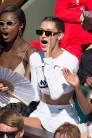 Bella Hadid al Roland Garros in versione "Basic Instinct" 16