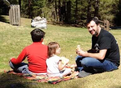 Matteo Salvini in montagna con i figli 5