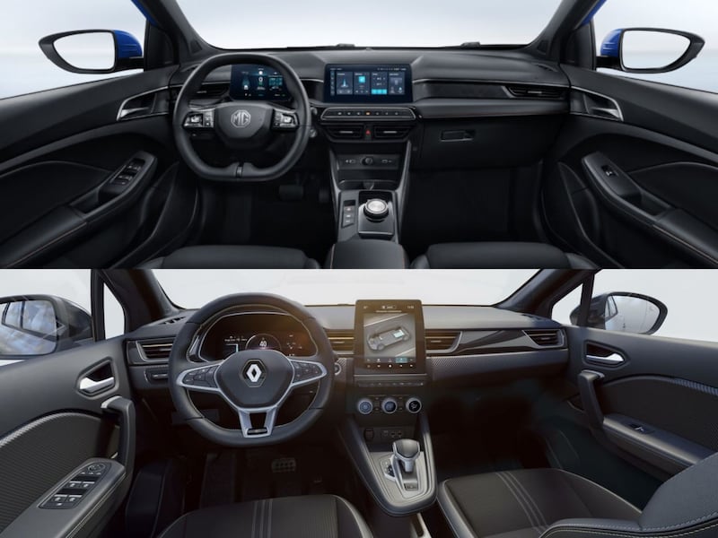foto interni renault clio vs mg3