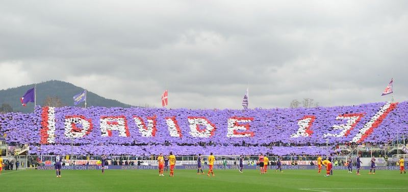 L'omaggio della Fiorentina a Davide Astori 9