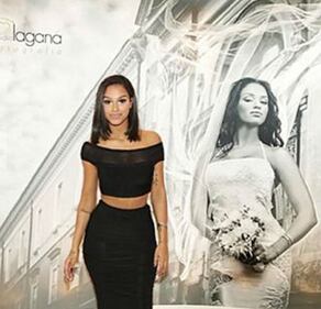 Fanny Neguesha sensuale in abito da sposa 3