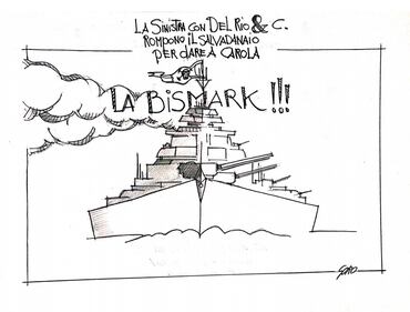 La vignetta del giorno - La sinistra rompe il salvadanaio per Carola 1
