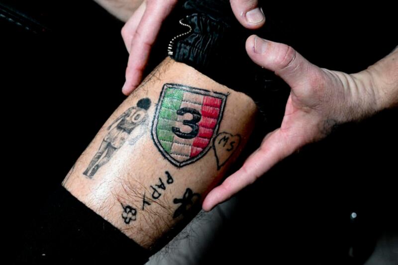 Tatuaggio scudetto Napoli