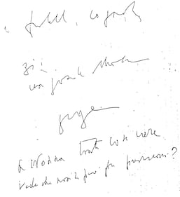 La grafia di Moro durante il sequestro delle Br 4