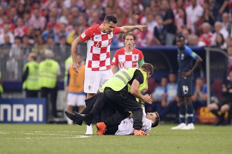 Invasione di campo durante la finale dei Mondiali 1