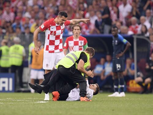 Invasione di campo durante la finale dei Mondiali