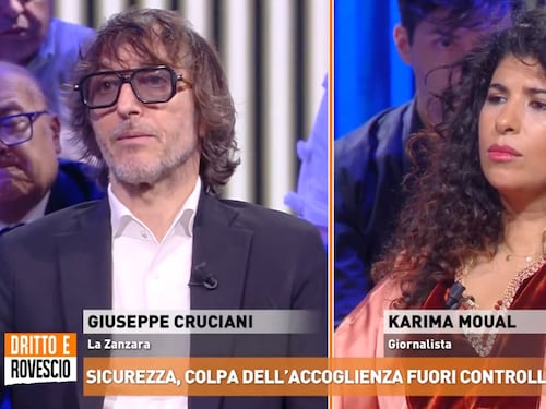 "Di Ramy si parla solo per questo". Scontro di fuoco tra Cruciani e Karima Moual
