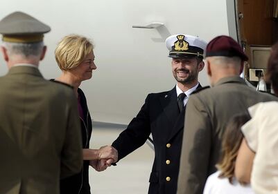 Salvatore Girone atterra a Roma 22