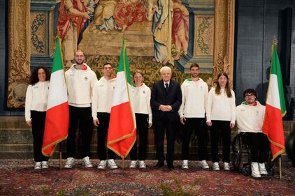 Qurinale, Mattarella con gli atleti in partenza per i Giochi Olimpici 2