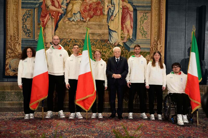 Qurinale, Mattarella con gli atleti in partenza per i Giochi Olimpici 2