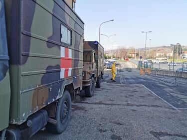 Gli Alpini impiegati in Piemonte per il trasporto dei pazienti 1