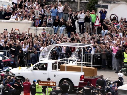 Il corteo papale verso Santa Maria Maggiore
