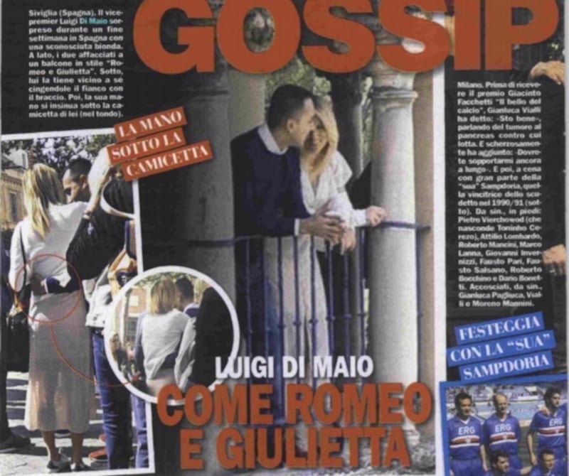 Luigi Di Maio, su Chi le foto con la nuova fidanzata