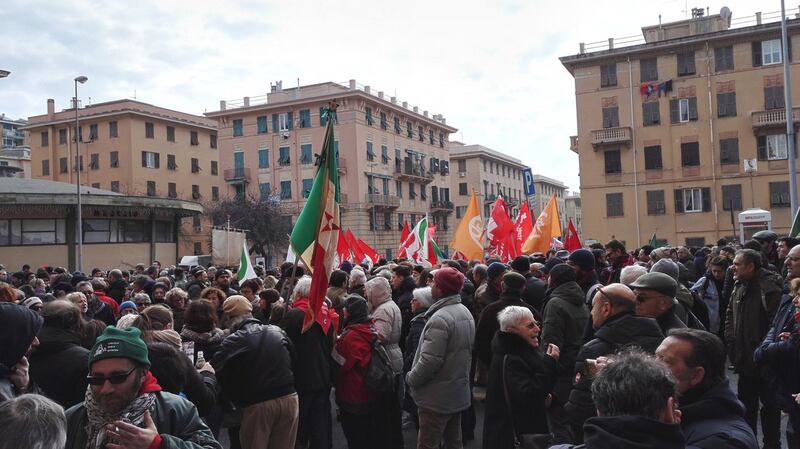 Genova, la manifestazione dell'Anpi contro l'ultradestra europea 3