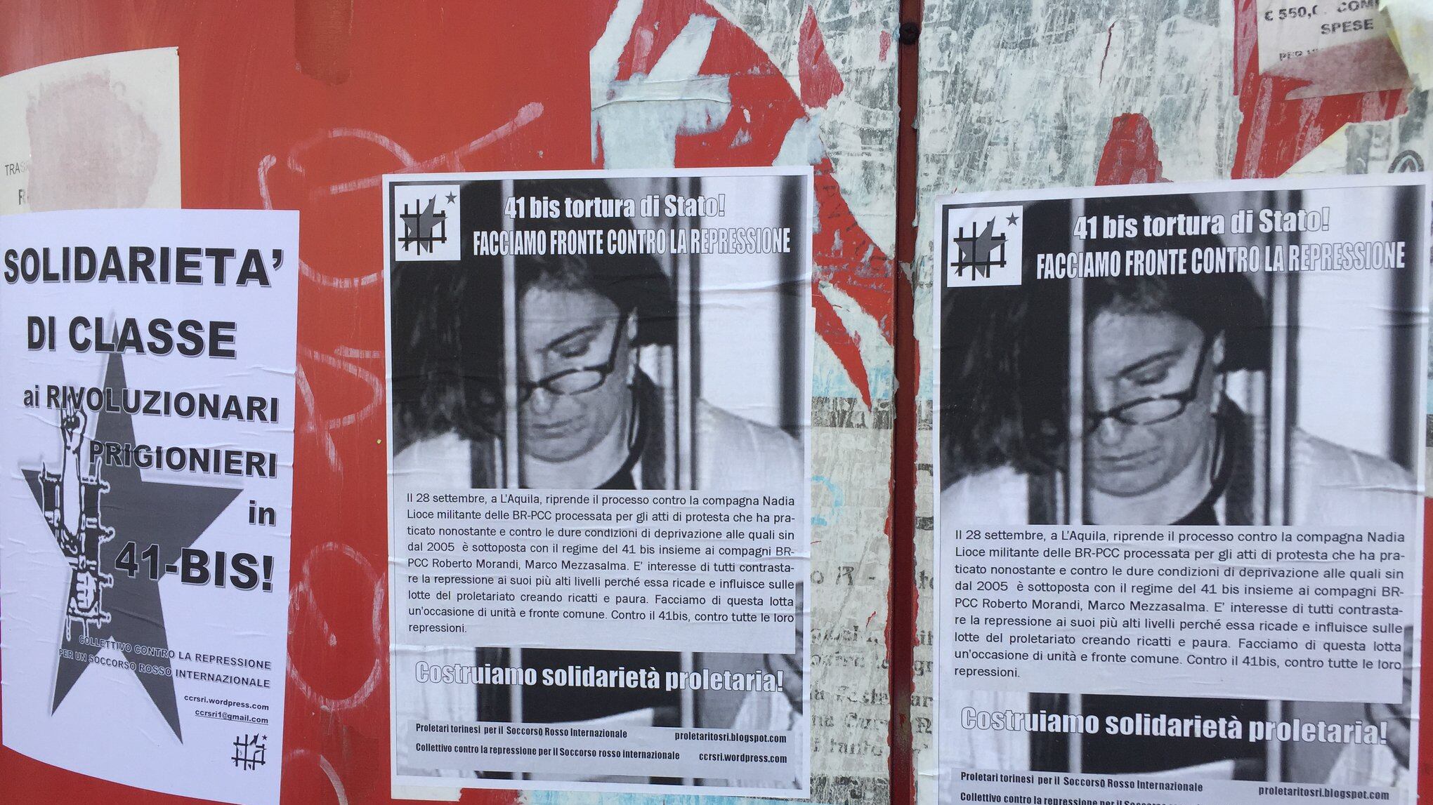 Il pm indaga sulle scritte pro Br