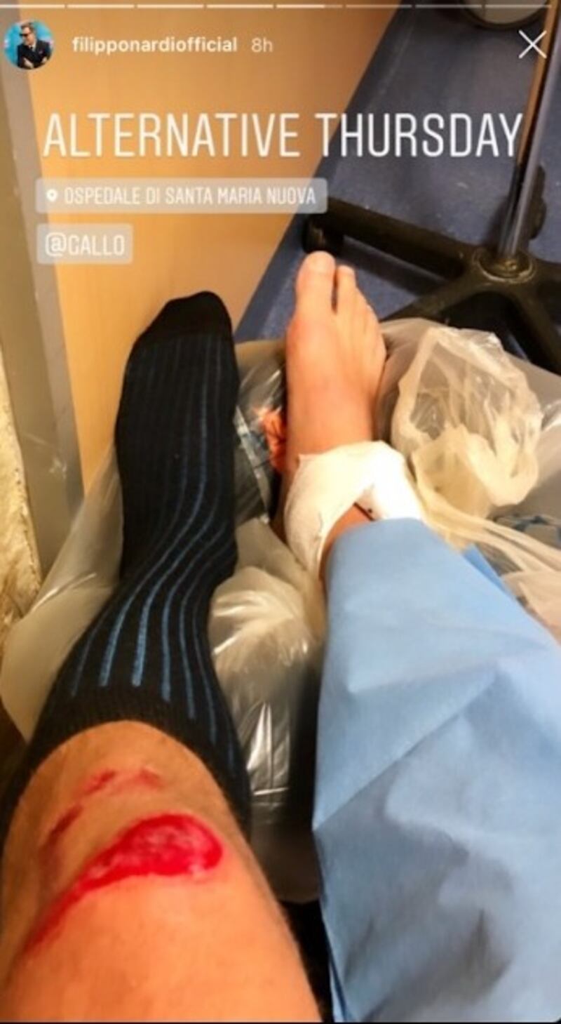 Filippo Nardi in ospedale