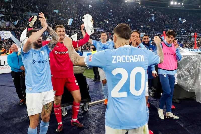 Lazio festa post Juventus