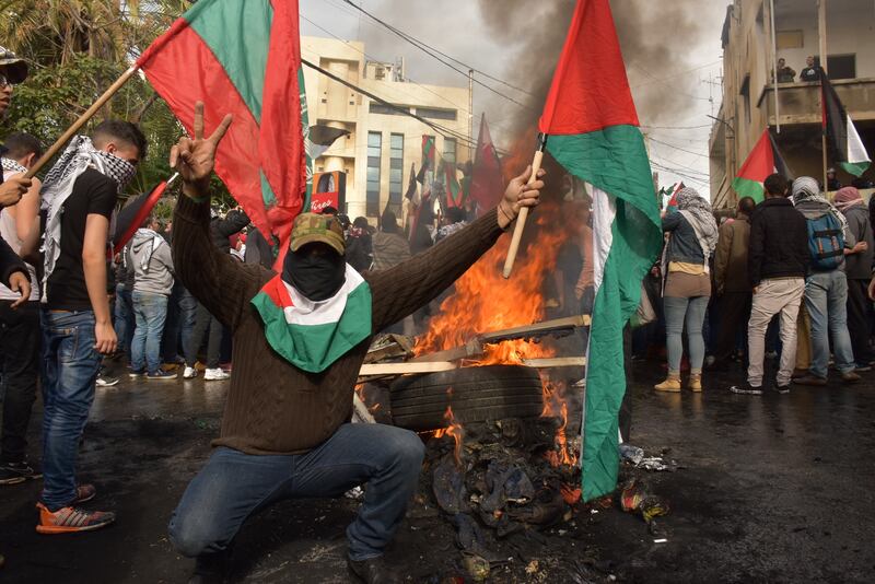 Scontri a Beirut su Gerusalemme capitale 14