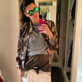 Melissa Satta all'ottavo mese di gravidanza 8
