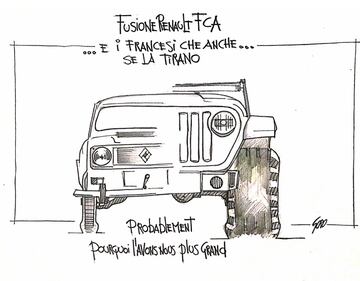 La vignetta del giorno - Fusione Fca-Renault: i francesi se la tirano 1