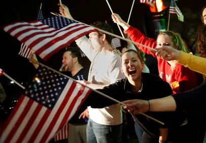 Boston, annuncio della cattura e festeggiamenti 3
