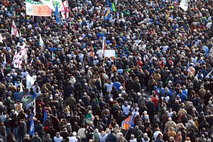 Salvini in piazza Duomo a Milano 9