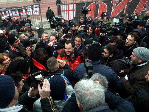 Capo ultrà Milan, Salvini: "Mai visto prima, se avessi saputo avrei evitato"