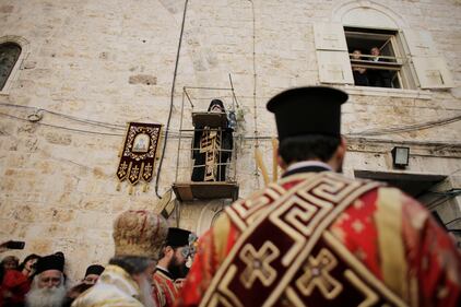 Un prete ortodosso in Grecia