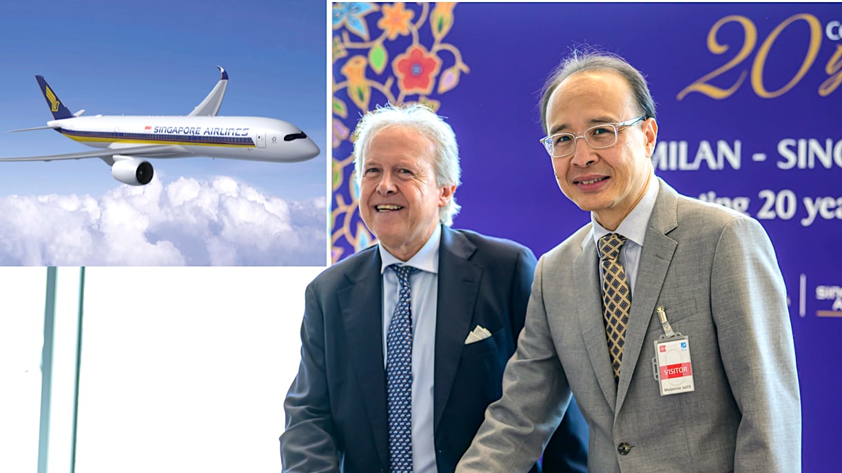 Singapore Airlines celebra 20 anni di voli a Malpensa
