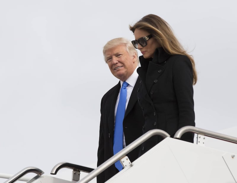 Melania e Donald Trump, coppia presidenziale 40
