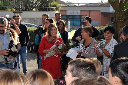 La Boschi torna nella "sua" scuola di Laterina 11
