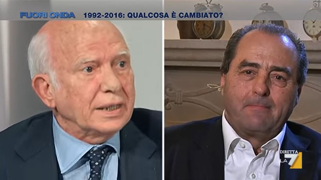 "Fammi vedere il tuo reddito", "Ti rode". Come Pomicino e Di Pietro litigarono nel 2016