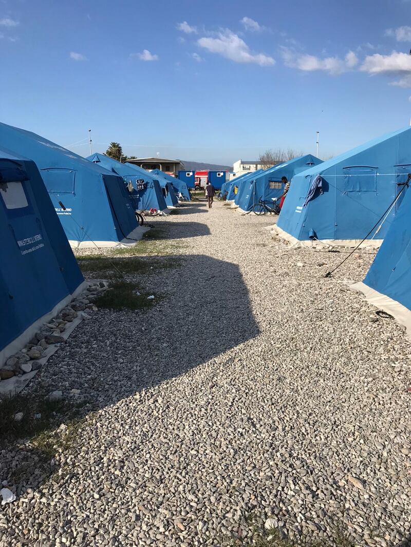 I pompieri nella tendopoli di San Ferdinando 2