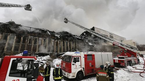 Biblioteca storica a fuoco a Mosca 4