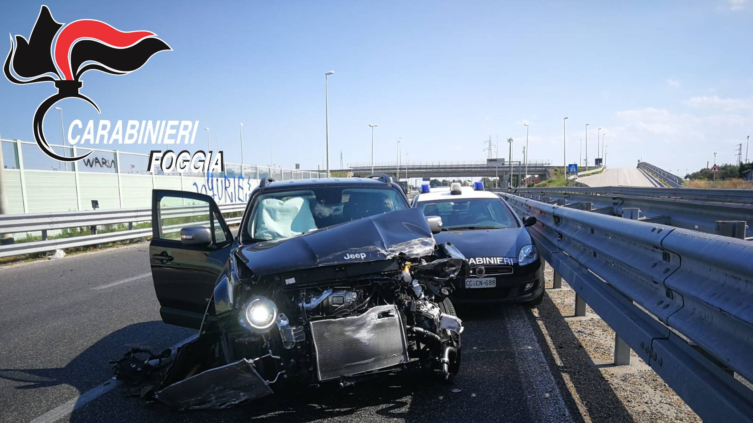 Foggia, arrestato dopo l'inseguimento un rumeno con un'auto rubata