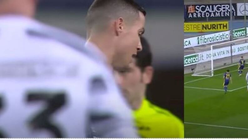 "Basta...". Il faccia a faccia tra Cr7 e l'arbitro
