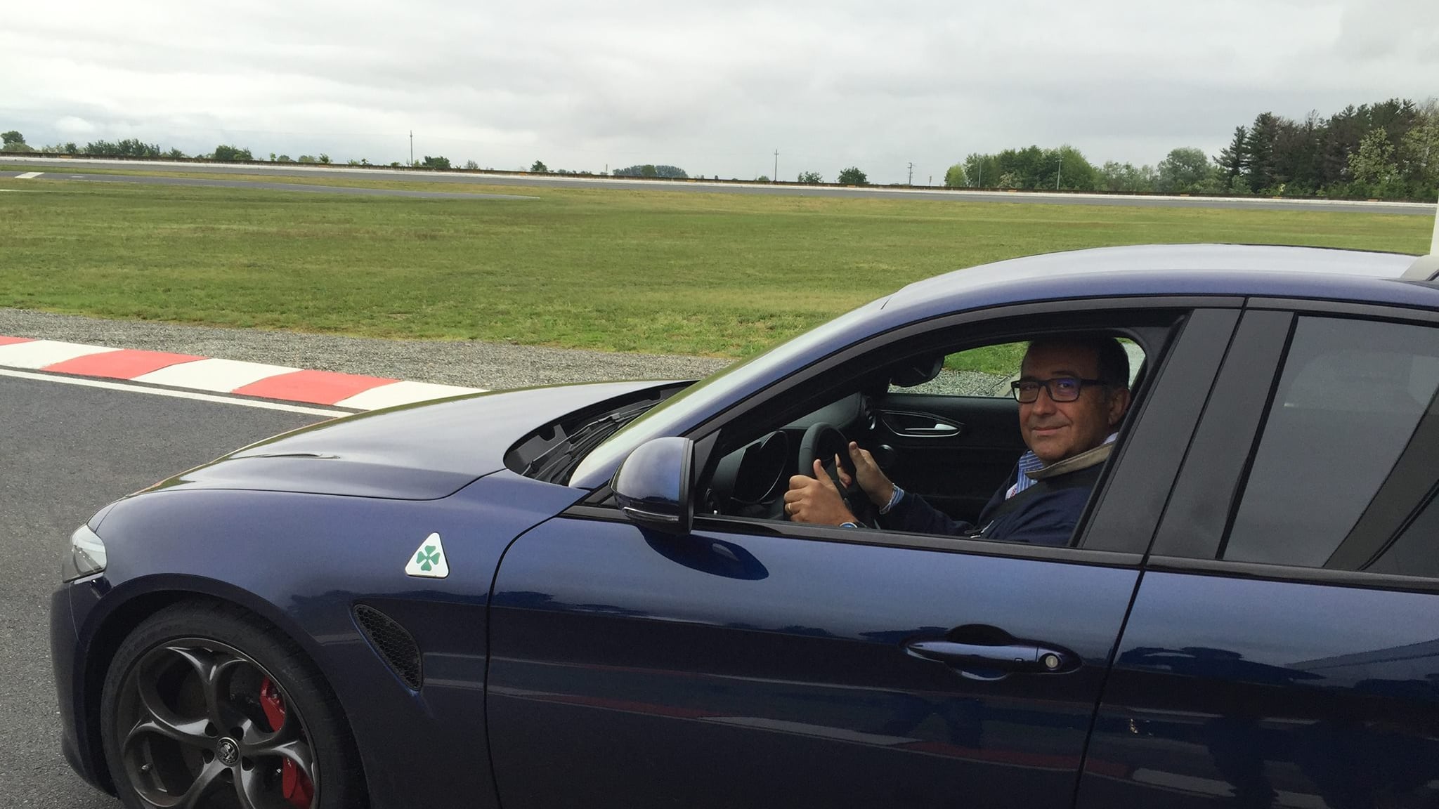 In pista a 300 all'ora sulla nuova Alfa Giulia
