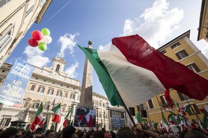 FdI e Lega in piazza contro il Conte bis 9