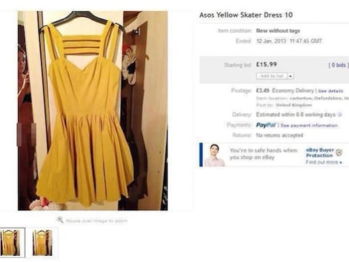 Nuda per errore su eBay