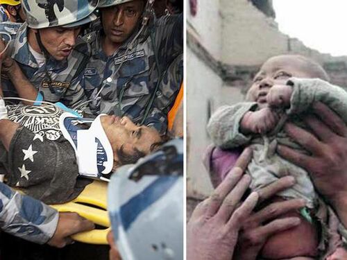 Nepal, estratti vivi dalle macerie dopo cinque giorni